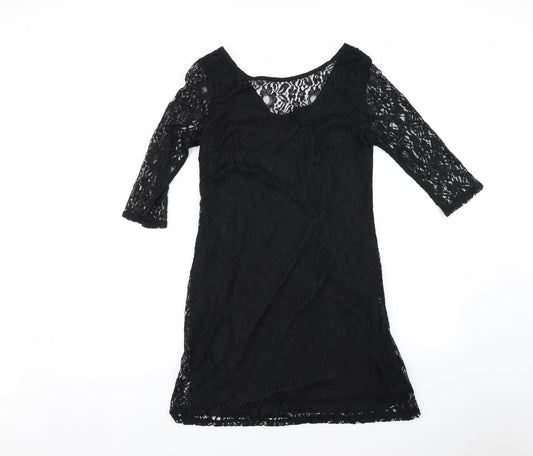 Additional front view of F&F women’s black a-line, size UK 10