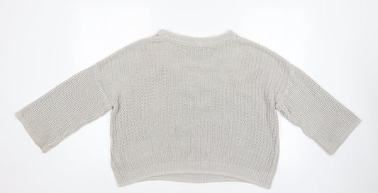 Womens UK Size S H&M Grey Pullover Jumper