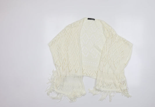 Womens UK Size 12 Atmosphere White Shrug Jumper