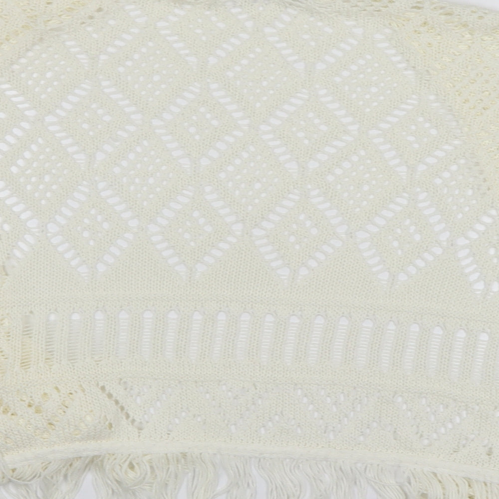 Womens UK Size 12 Atmosphere White Shrug Jumper