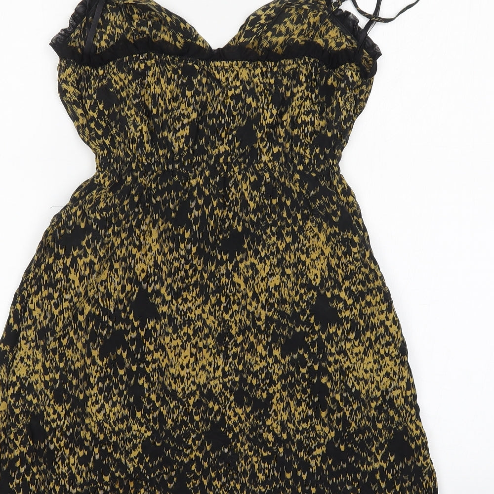 Ecote Womens Multicoloured Animal Print A-Line Size XS