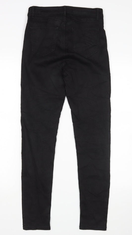 Womens UK Size 10 TALLY WEiJL Regular Fit Skinny Black Jeans