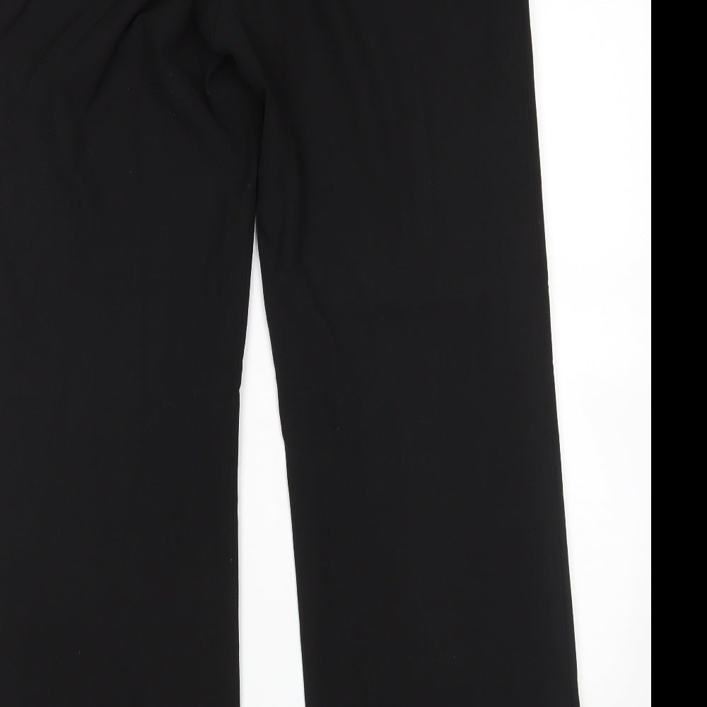 Brand and care label for Mexx women’s black trousers, size UK 16, 30-inch leg