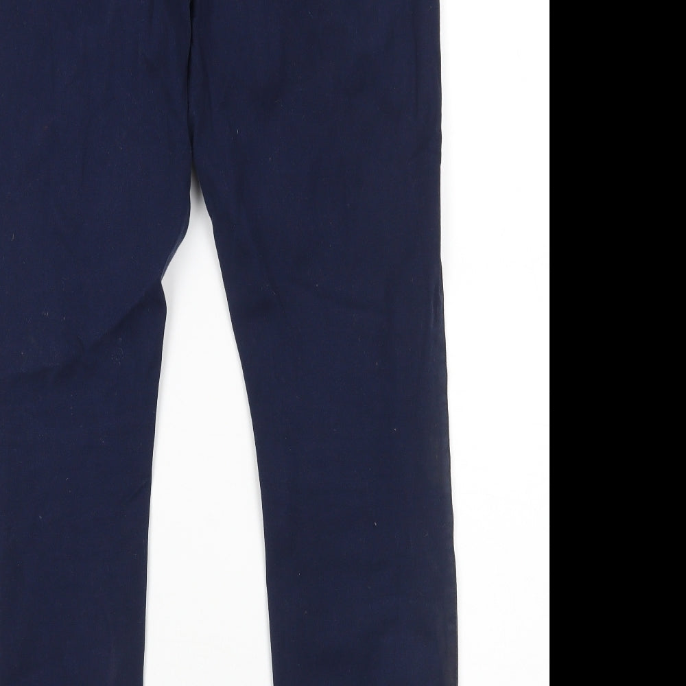 Brand and care label for Gap women’s blue skinny jeans, size UK 12, 27-inch leg