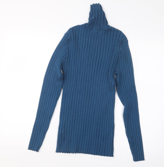 Back view of Abollria women’s blue jumper, size XL