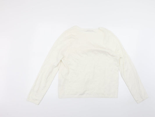 Womens UK Size 18 Very White Pullover Jumper