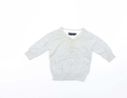 NEXT Baby Grey Pullover Jumper Size 3-6 Months