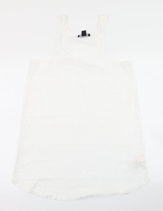 Additional front view of Atmosphere women’s white kaftan, size S