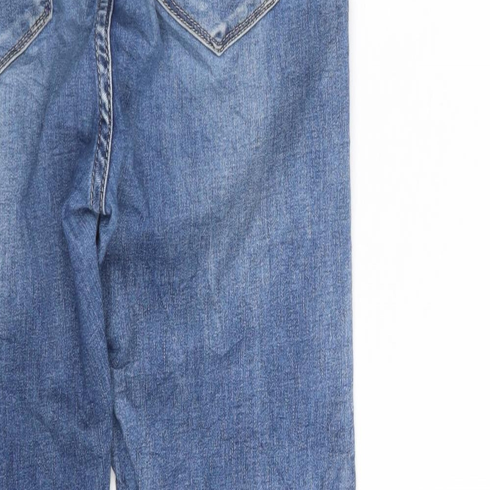 Classics Womens Blue Denim Cropped Jeans Size 24 in L25 in