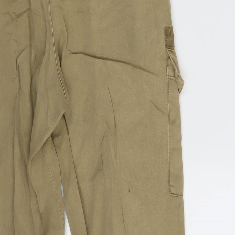 River Island Womens Brown Carrot Trousers Size 6 L26 in