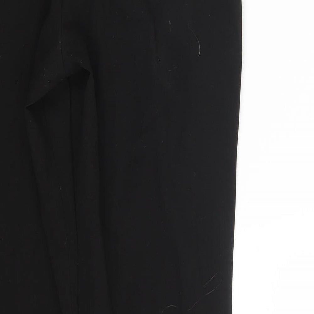Womens UK Size 28 in Trutex Regular Fit Black Trousers