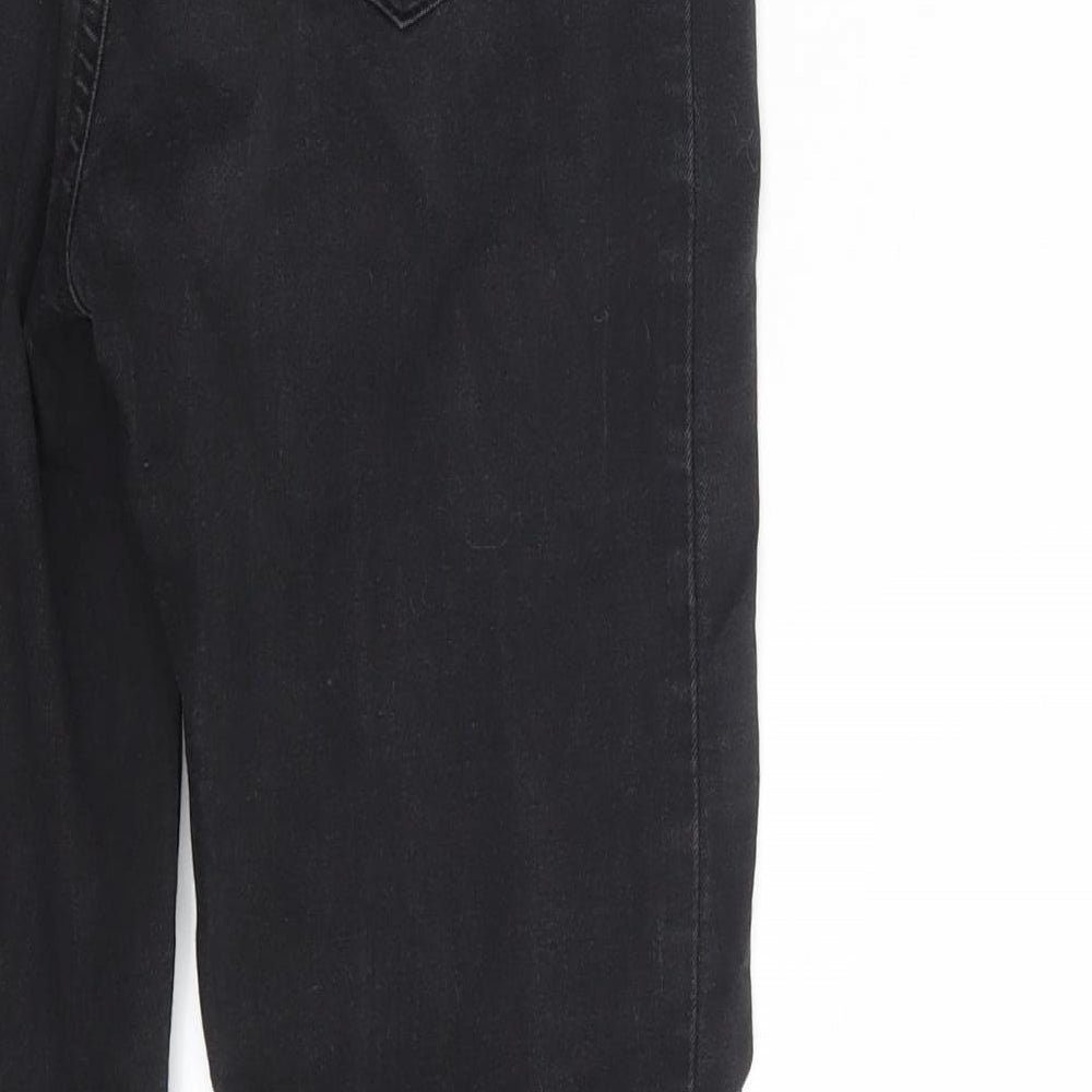 Brand and care label for Denim Co. women’s black denim jegging jeans, size UK 10, 26-inch leg