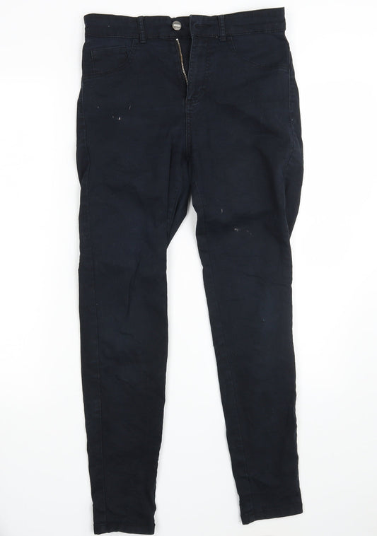 Womens UK Size S BIK BOK Slim Fit Skinny Black Jeans
