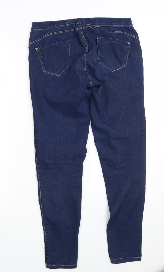 Denim Co. Womens Blue Denim Jegging Jeans Size 8 L29 in
