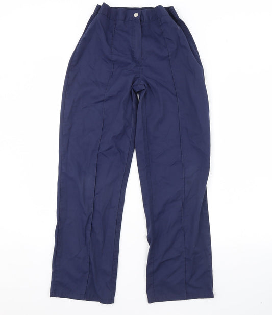 Womens UK Size 10 Autograph Regular Fit Blue Trousers