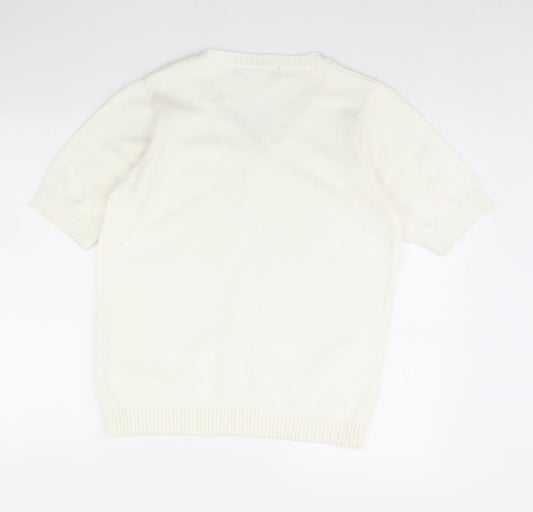 Womens UK Size L isle Ivory Pullover Jumper