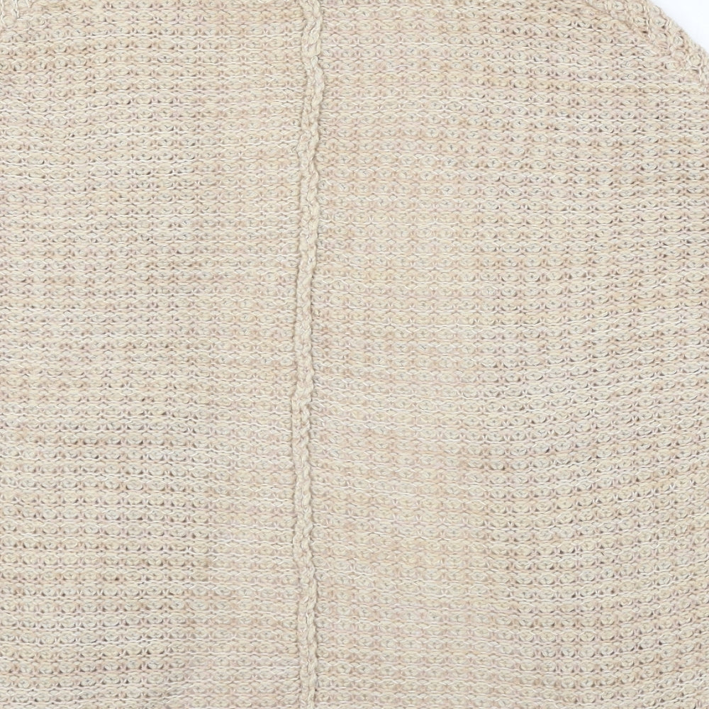 Brand and care label for George women’s pink knit cardigan jumper, size UK 12