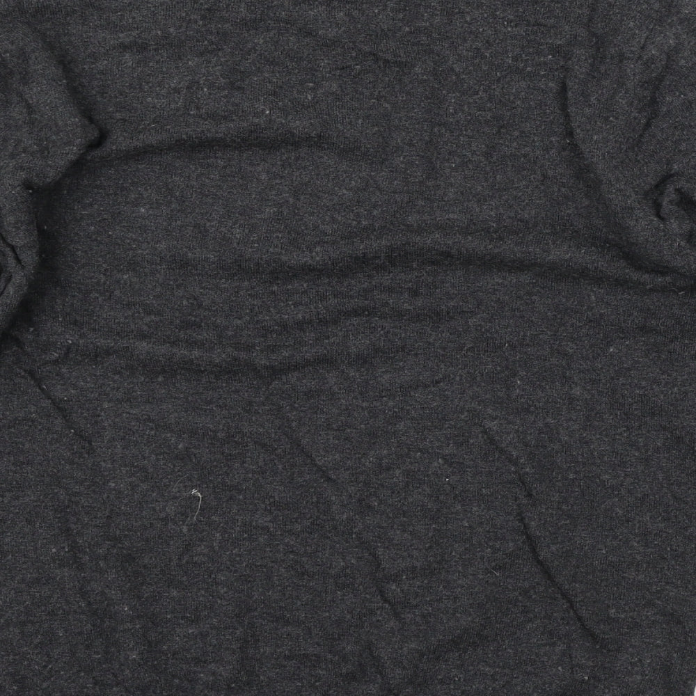 Crew Clothing Mens Grey Knit Pullover Jumper Size S