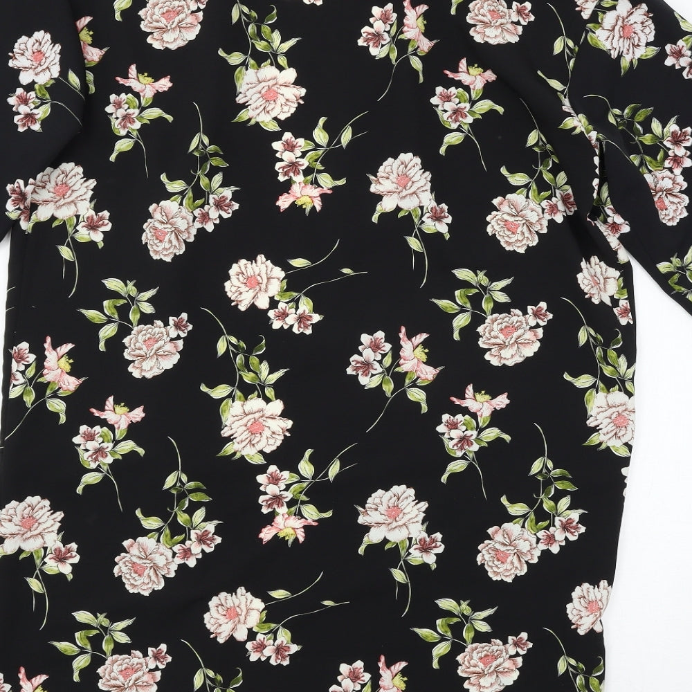 Primark Womens Black Floral Jacket Size 6