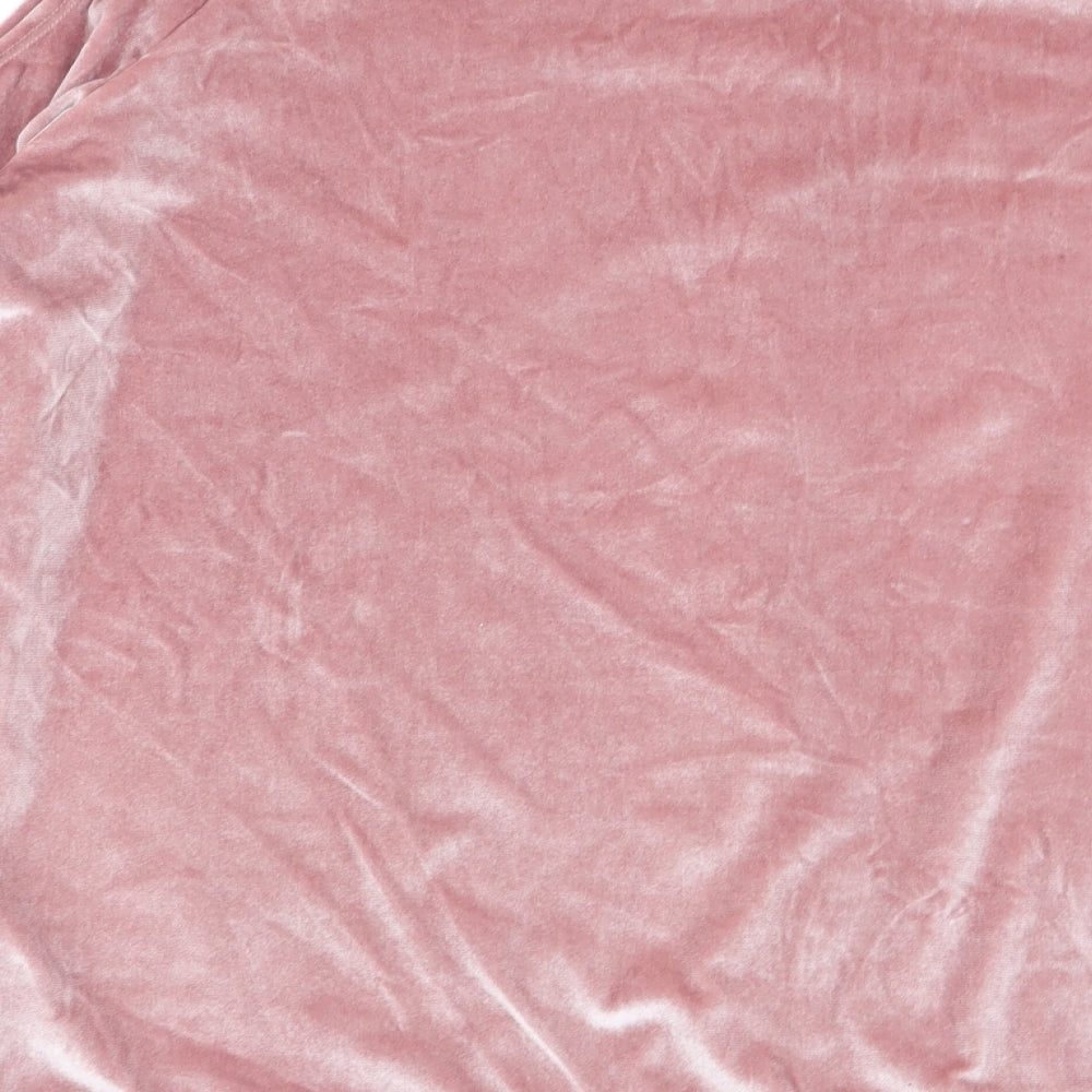 Papaya Womens Pink Basic T-Shirt Size 18