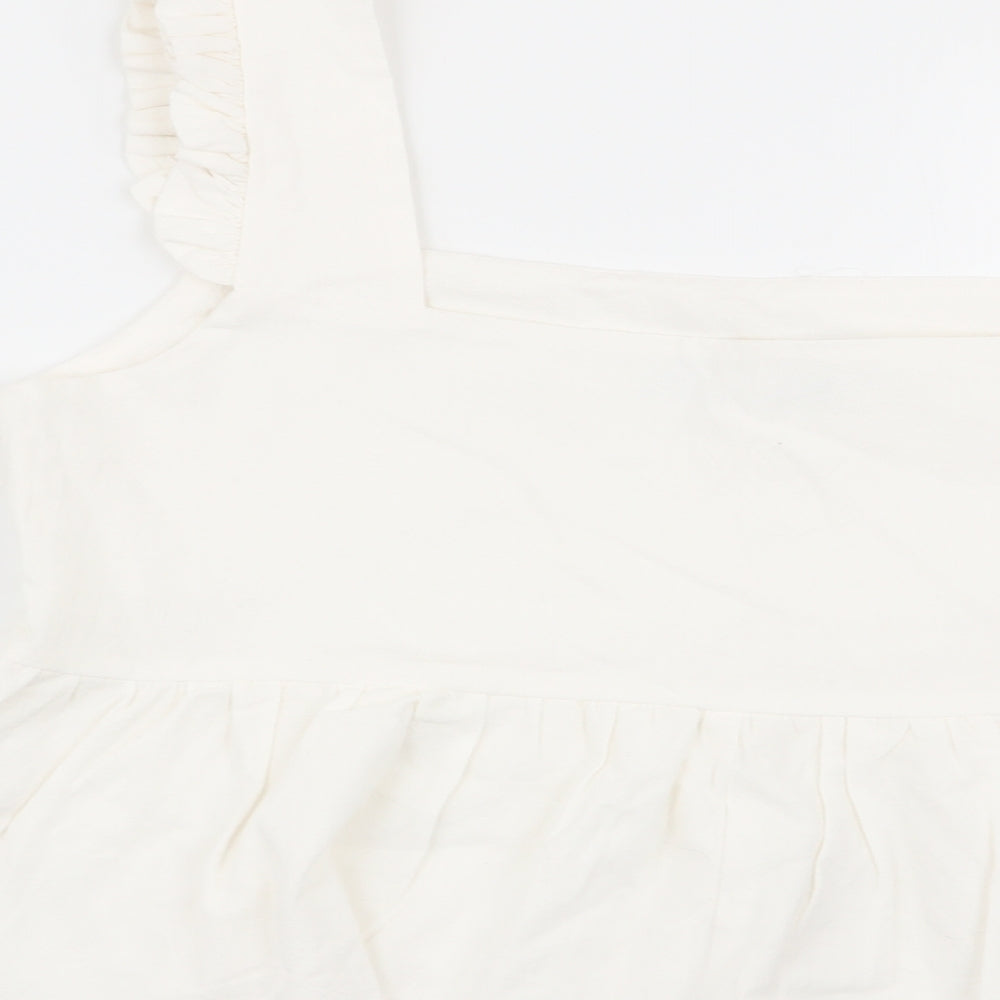 Nasty Gal Womens White Basic Blouse Size 12