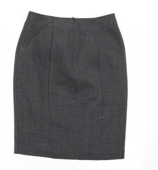 Papaya Womens Grey A-Line Skirt Size 12