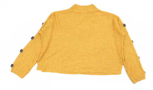 Primark Womens Yellow Pullover Jumper Size 12