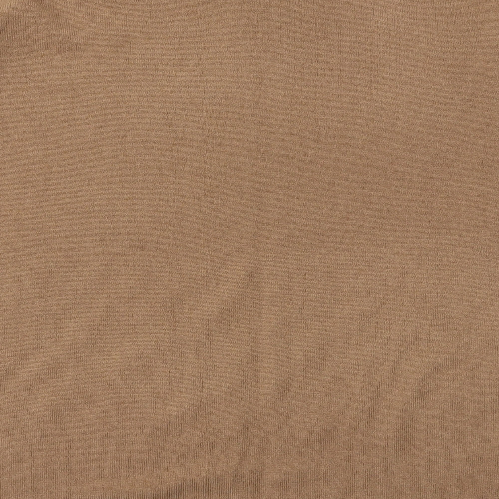 Brand and care label for CASHMASOBT women’s beige jumper, size L