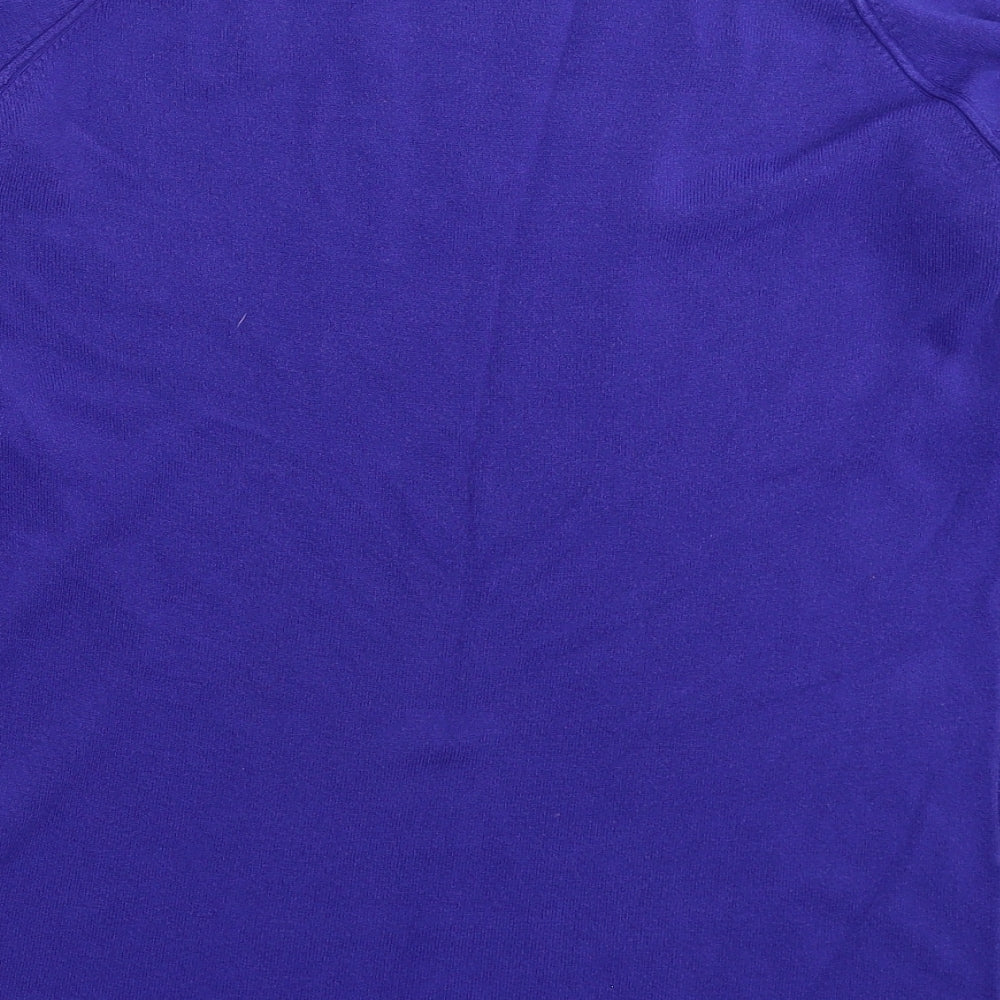 Brand and care label for George women’s blue knit jumper, size UK 12