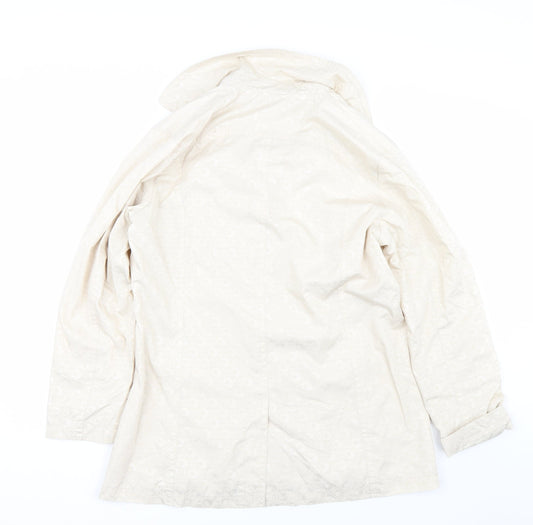 Womens UK Size 14 Betty Kay Beige Rain Coat