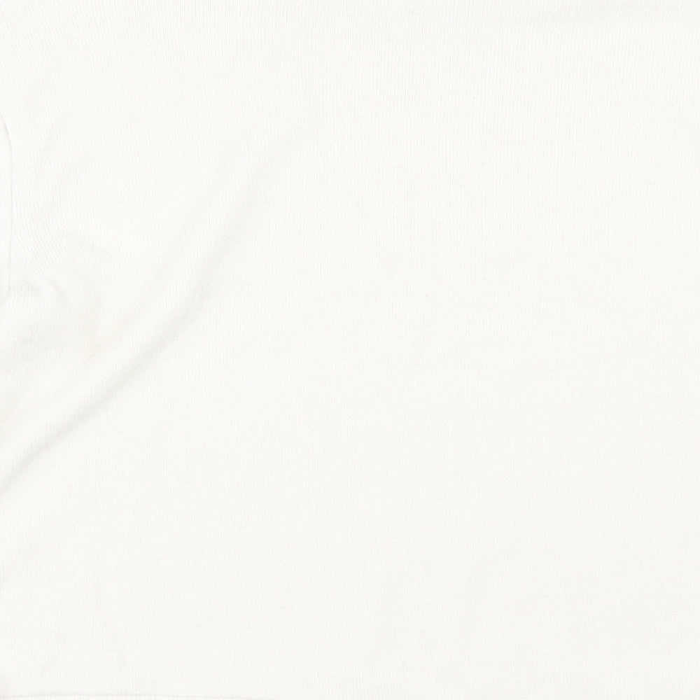 F&F Womens White Pullover Jumper Size 14