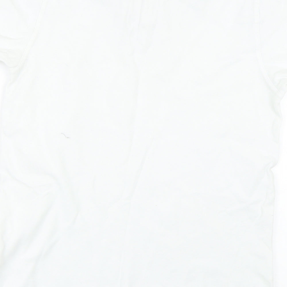 Easy Mens White Polo Size M