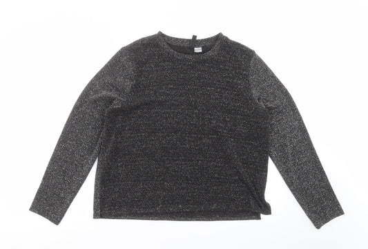 Divided by H&M Womens Black Pullover Jumper Size S - glittery