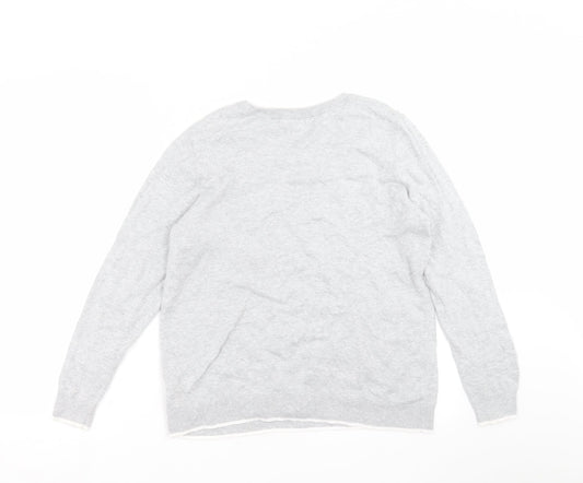 Gap Mens Grey Knit Pullover Jumper Size M