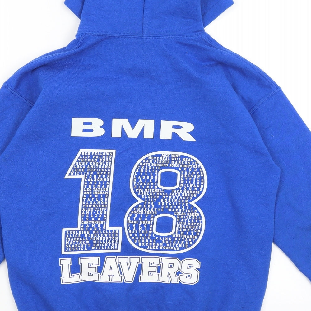 Gildan Girls Blue Pullover Hoodie Size XL - Holmes Chapel Leavers