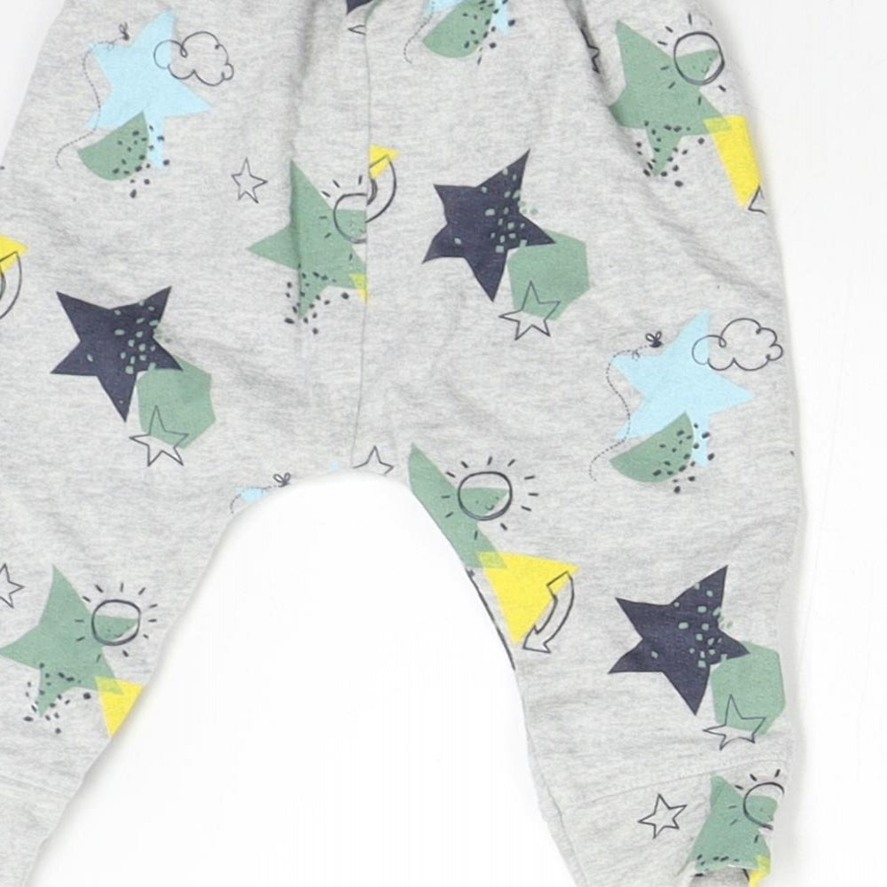 Mini Club Baby Grey Sweatpants Trousers Size 0-3 Months - Stars