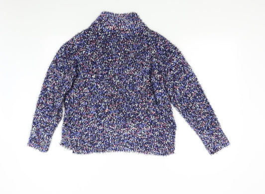 Nutmeg Womens Blue  Knit Pullover Jumper Size 8