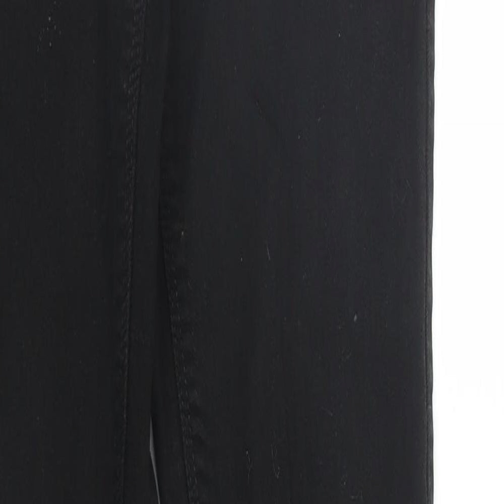 Brand and care label for George women’s black denim skinny jeans, size UK 10, 29-inch leg
