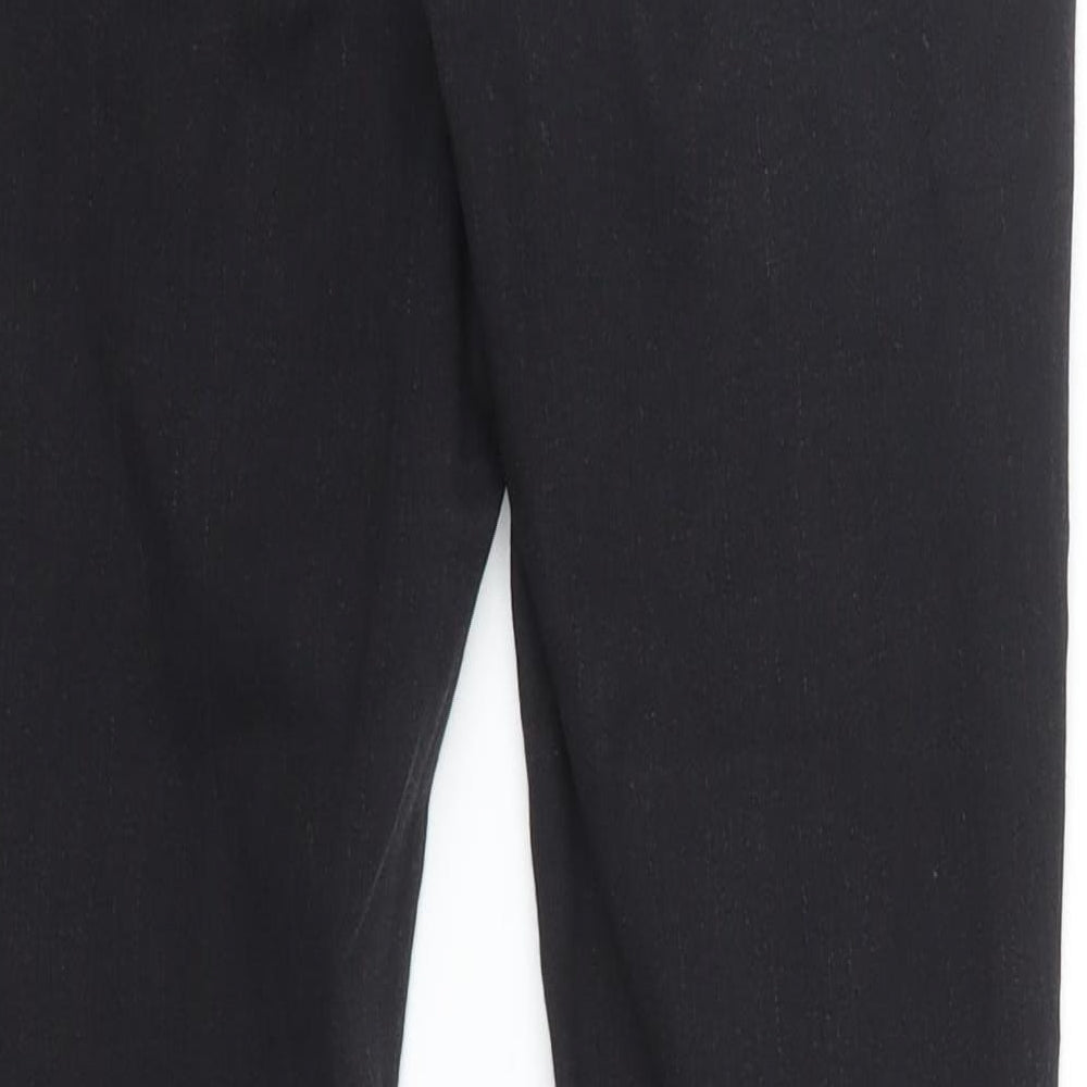Brand and care label for George women’s black denim skinny jeans, size UK 10, 28-inch leg
