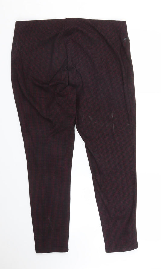 Womens UK Size 16 Debenhams Regular Fit Pedal Pusher Purple Trousers