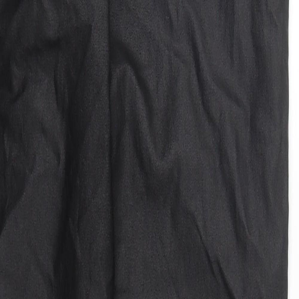 Womens UK Size 12 Very Regular Fit Carrot Black Trousers