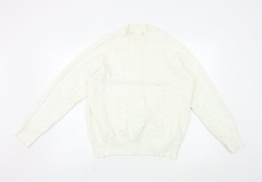 Womens UK Size 14 Very White Pullover Jumper