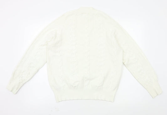 Womens UK Size 14 Very White Pullover Jumper