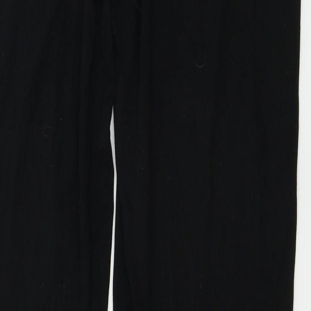 Womens UK Size 10 NEXT Regular Fit Black Trousers