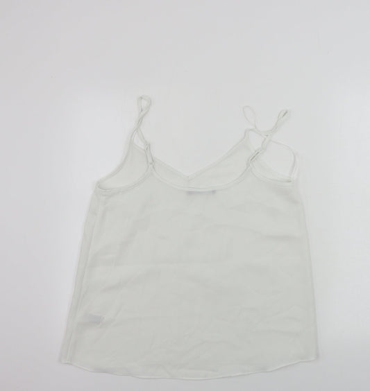 Womens UK Size 12 Marks and Spencer White Basic Blouse