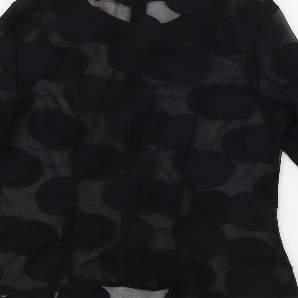 Womens UK Size 6 H&M Black Basic Blouse