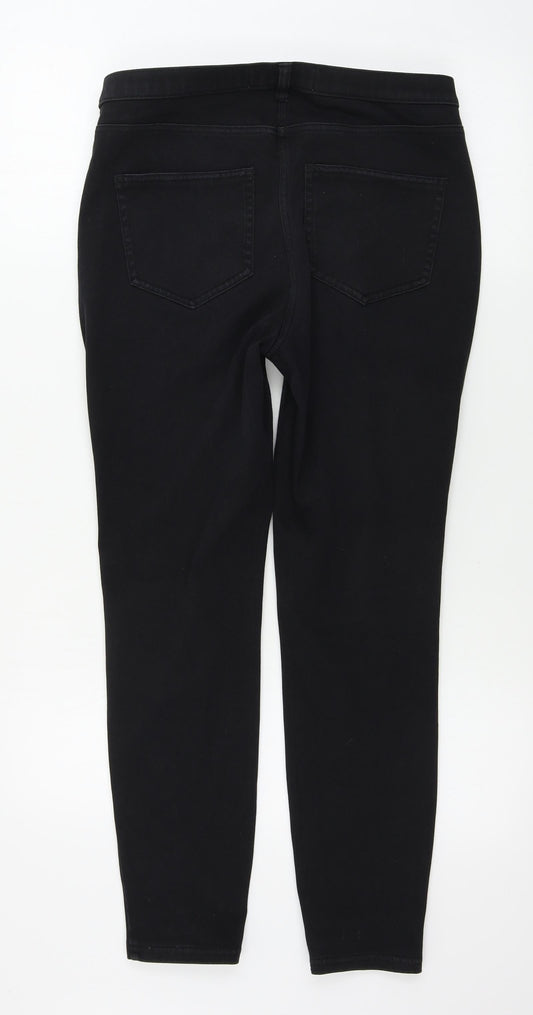 NEXT Womens Black Skinny Jeans Size 12 L25 in