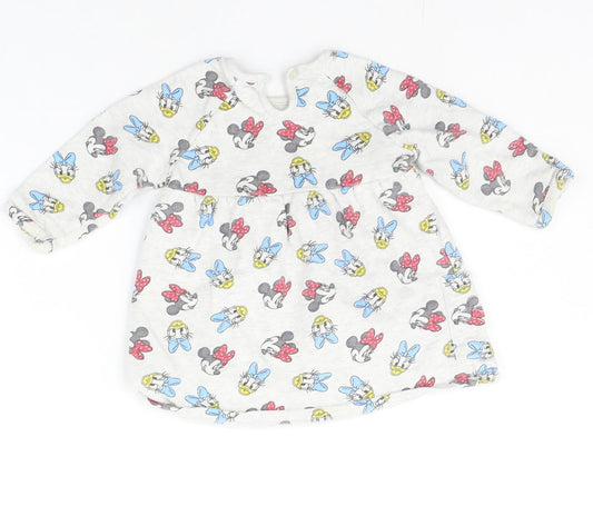 George Baby Grey Geometric Pullover Jumper Size 6-9 Months - DISNEY