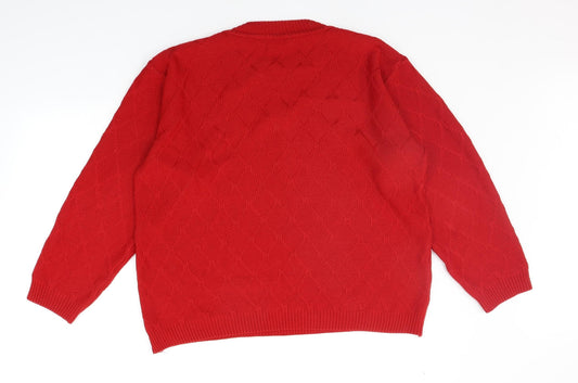 Womens UK Size 18 Berkertex Red Pullover Jumper