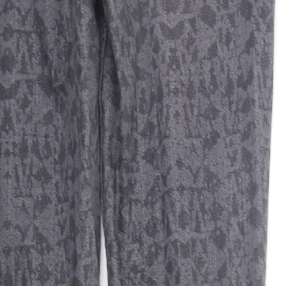 Womens UK Size 10 NEXT Regular Fit Straight Grey Jeans